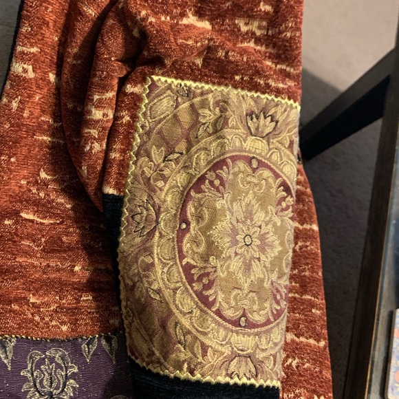 Julia Kim 90s Vintage Jewel Tones Brocade Jacket Shacket - Picture 12 of 15